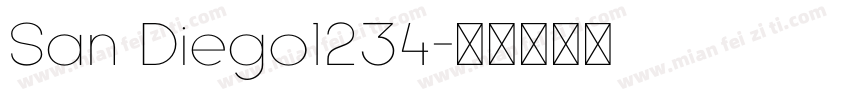 San Diego1234字体转换